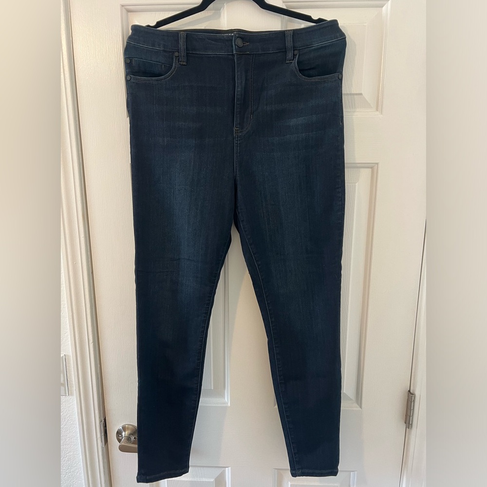 LIVERPOOL HIGH RISE ANKLE  - Dark Blue Skinny Jeans